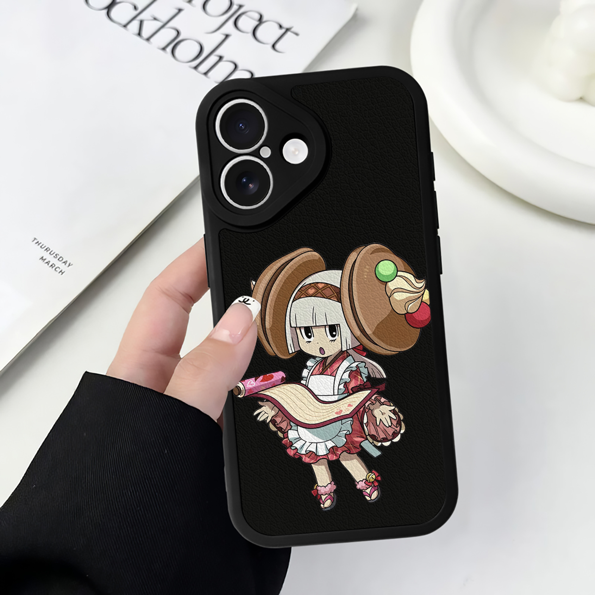 （画像用） 妖怪ウォッチ Yo-kai Watch 【iPhone 16シリーズ対応】シリコンスマホケース（レザー調） 材質：シリコン